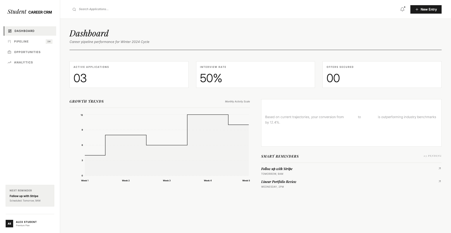 Day 111: student-career-crm.vercel.app