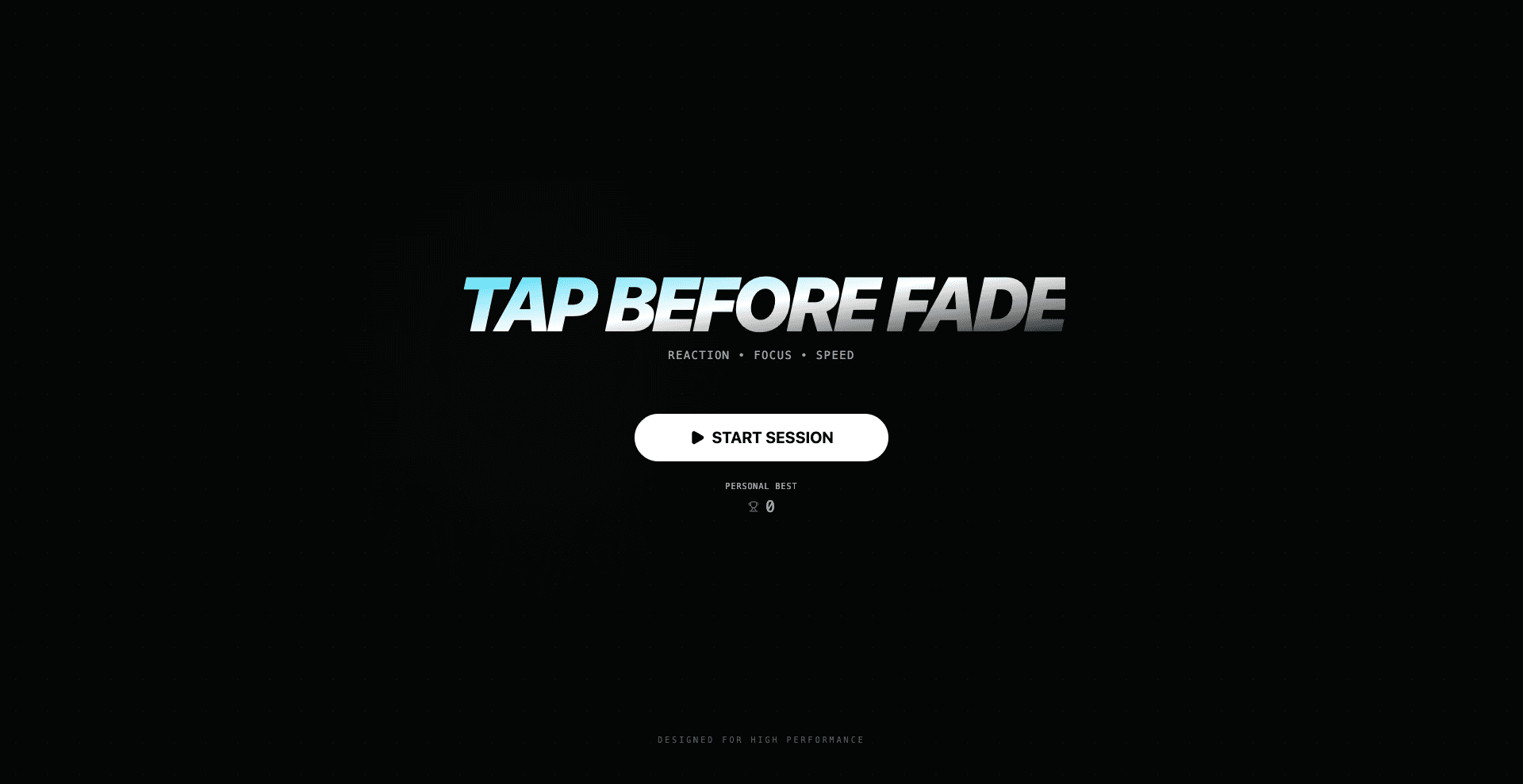 Day 129: tap-before-fade.vercel.app