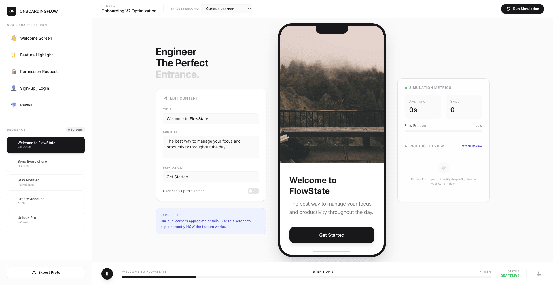Day 34: onboardingflow-simulator.vercel.app