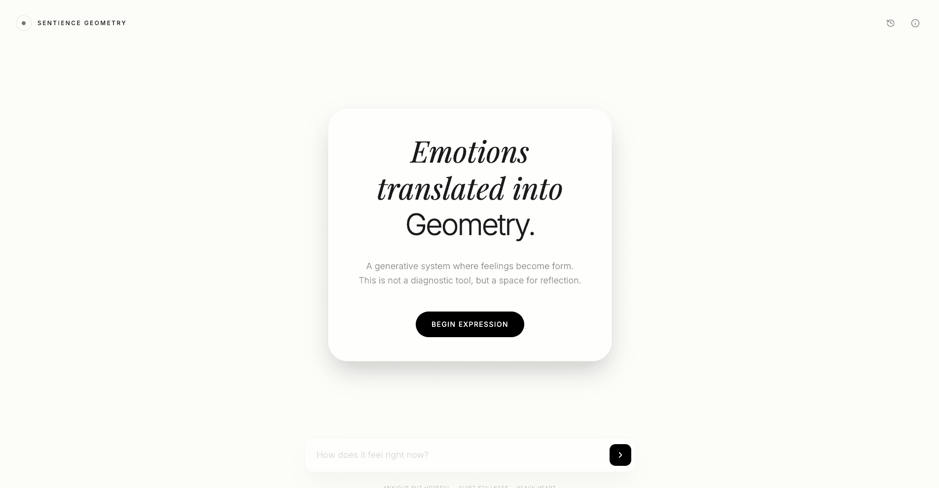 Day 47: sentience-geometry.vercel.app