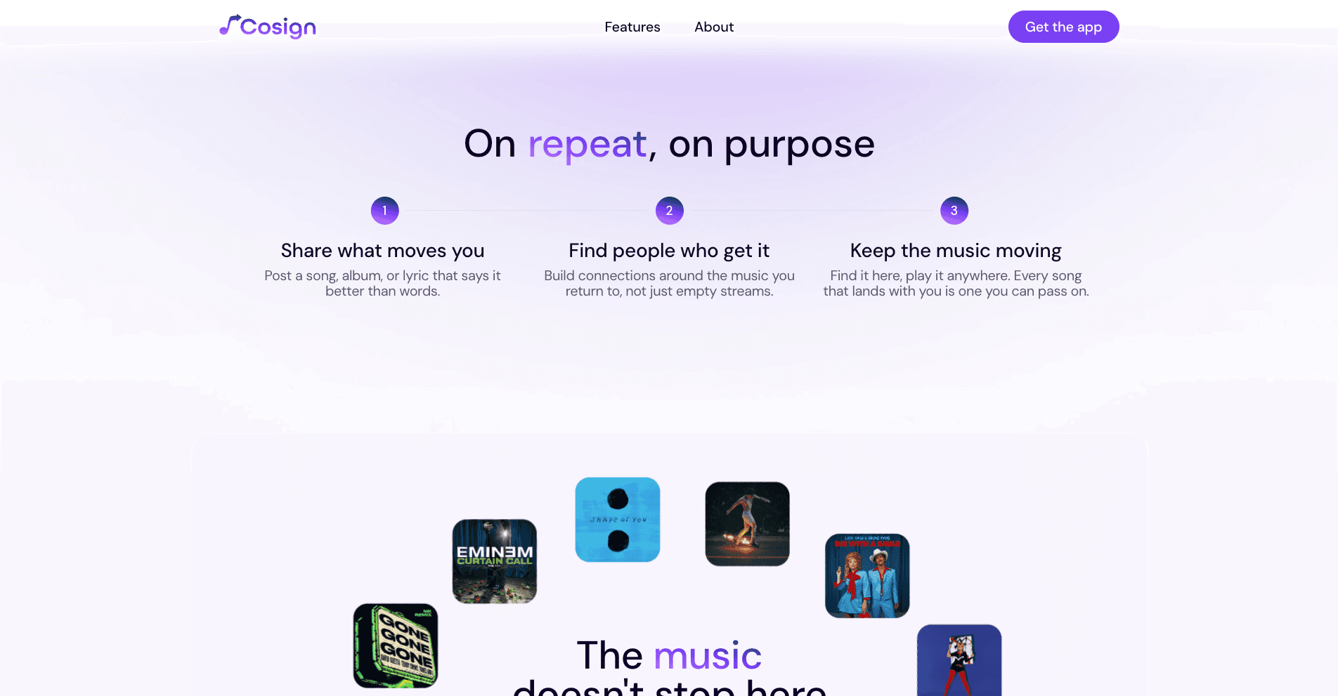 On repeat, on purpose: the three-step explainer